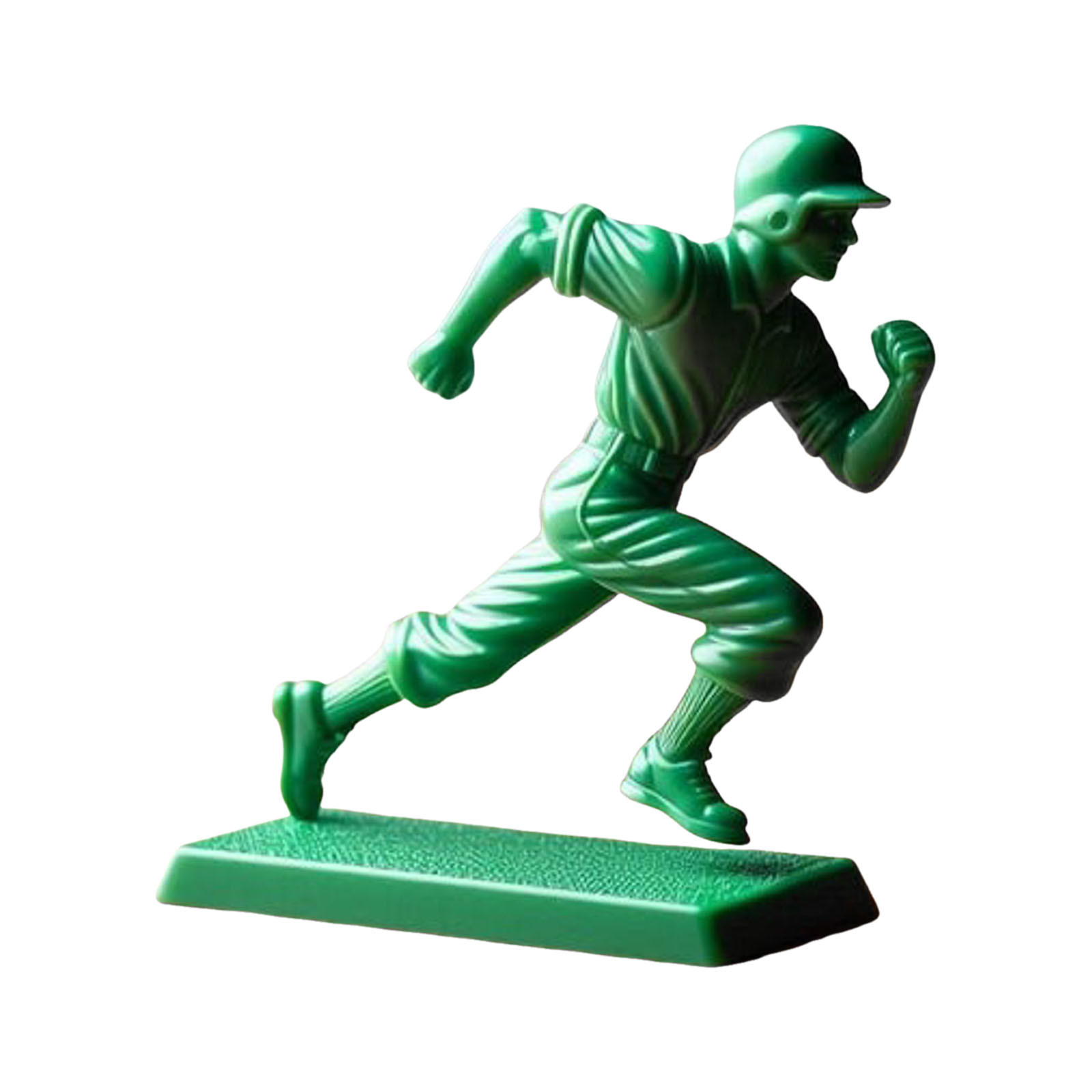 thumbnail image 2 of Interesante Soldado de Béisbol Verde Personaje Juguete Clásico Conjunto Estatua Jugador de Béisbol Novedad Mini Soldado Estatua Adecuado para la Decoración del Hogar Escritorio, 2 of 2